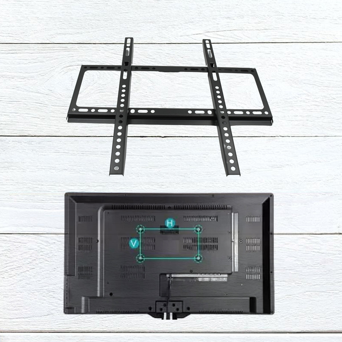 1549 Tv Wall Bracket Mount Slim Monitor Stand For 26 X 63 Lcd Led 3d Plasma Flat Tvs Full Motion Heavy-duty Wall Bracket Sturdy And Strong Flat Screen Design Tv Wall Mount (46cmx20cm)