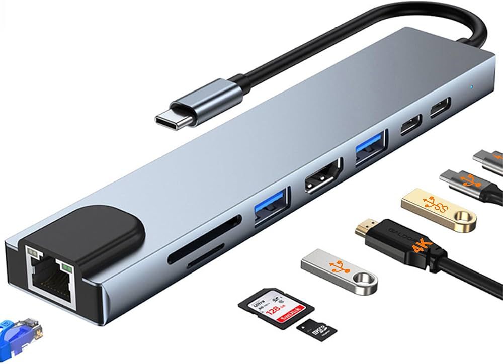 8-in-1 USB-C Camera Adapter Hub