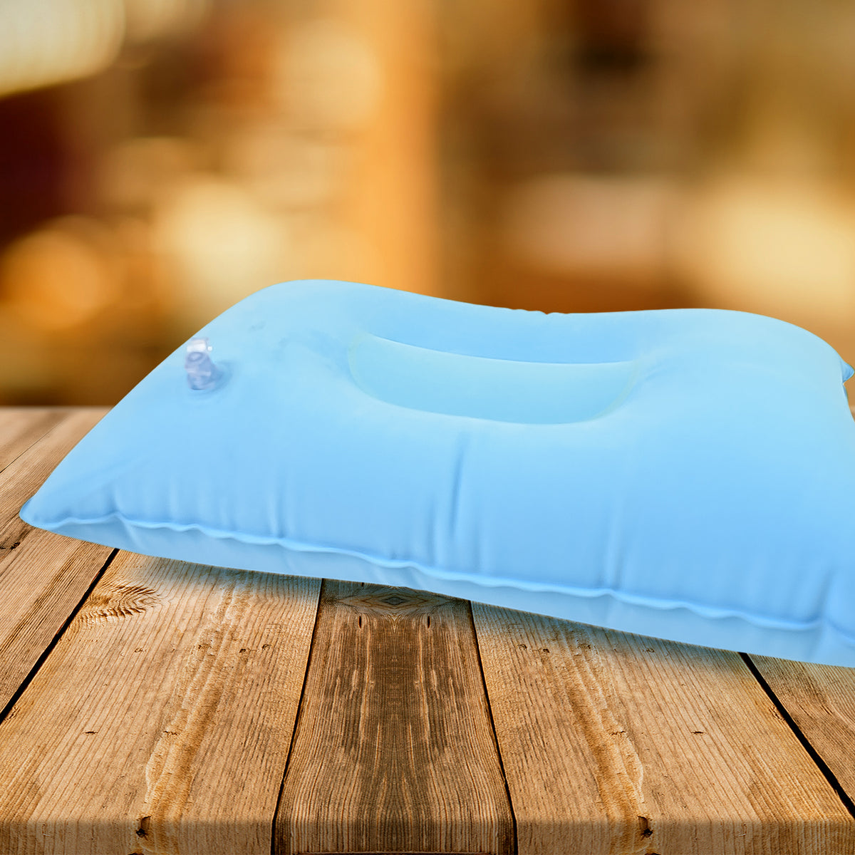 Comfortable Inflating Travel Pillow (3421 Cm 1 Pc Mix Color)