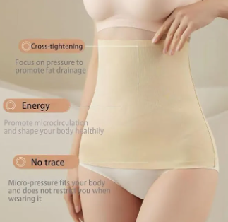 Invisible Ice Silk High Waist Shaper Panties Waist Trimmer for Women