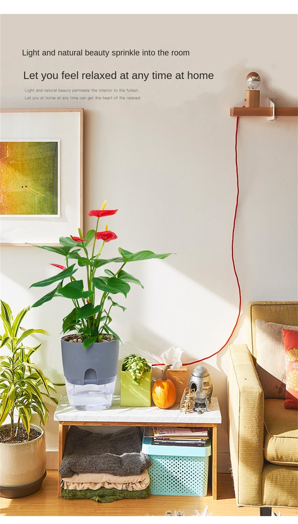 Automatic Water-Absorbing Flowerpot (8 Inch)
