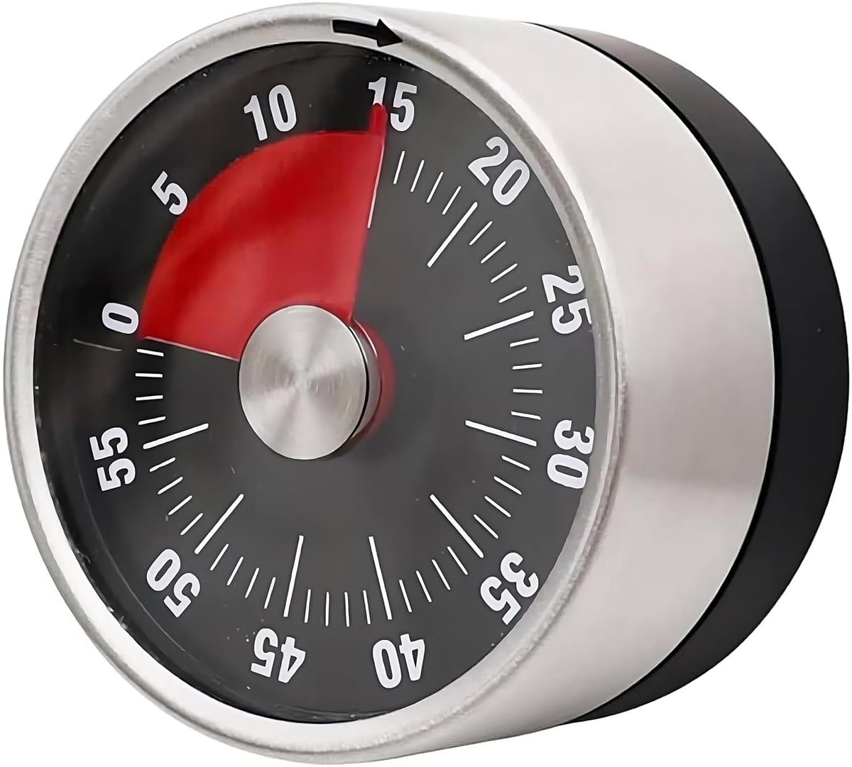 Magnetic Mechanical Kitchen Timer Stainless Steel Countdown