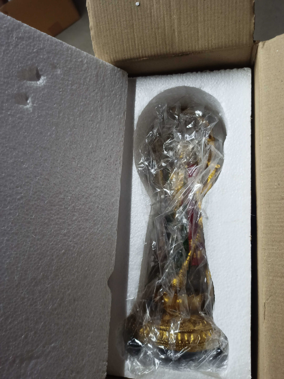 Lord Vishnu Standing Idol – Antique Finish (12 Inch)