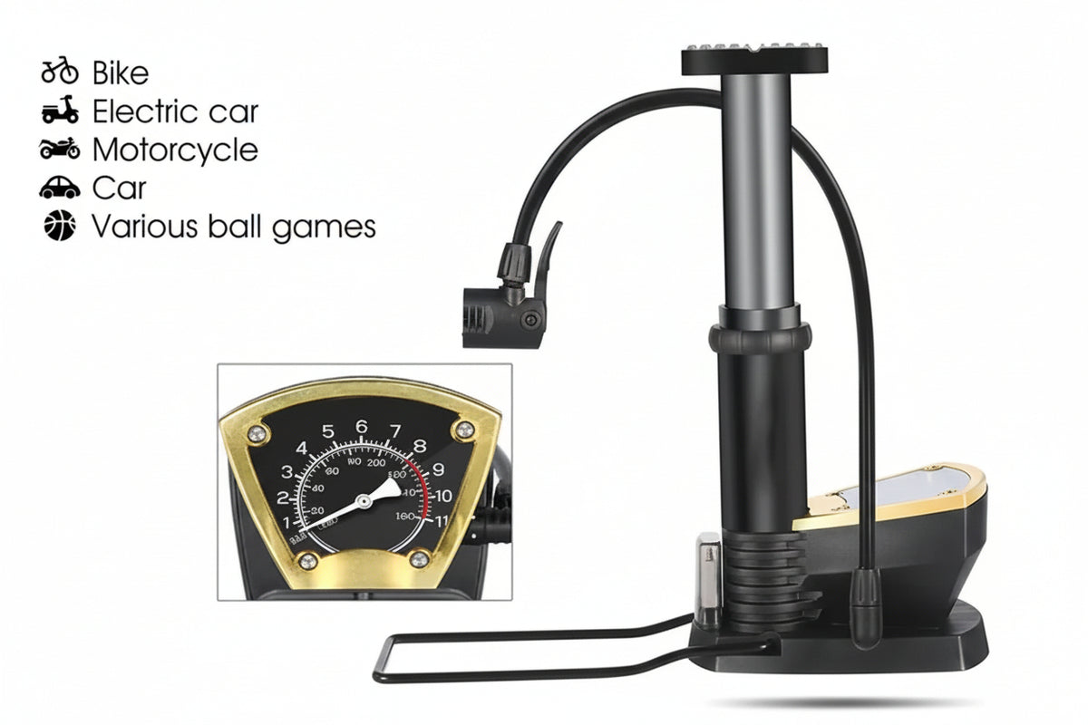 Portable High Pressure Foot Air Pump With Needle (1 Pc)