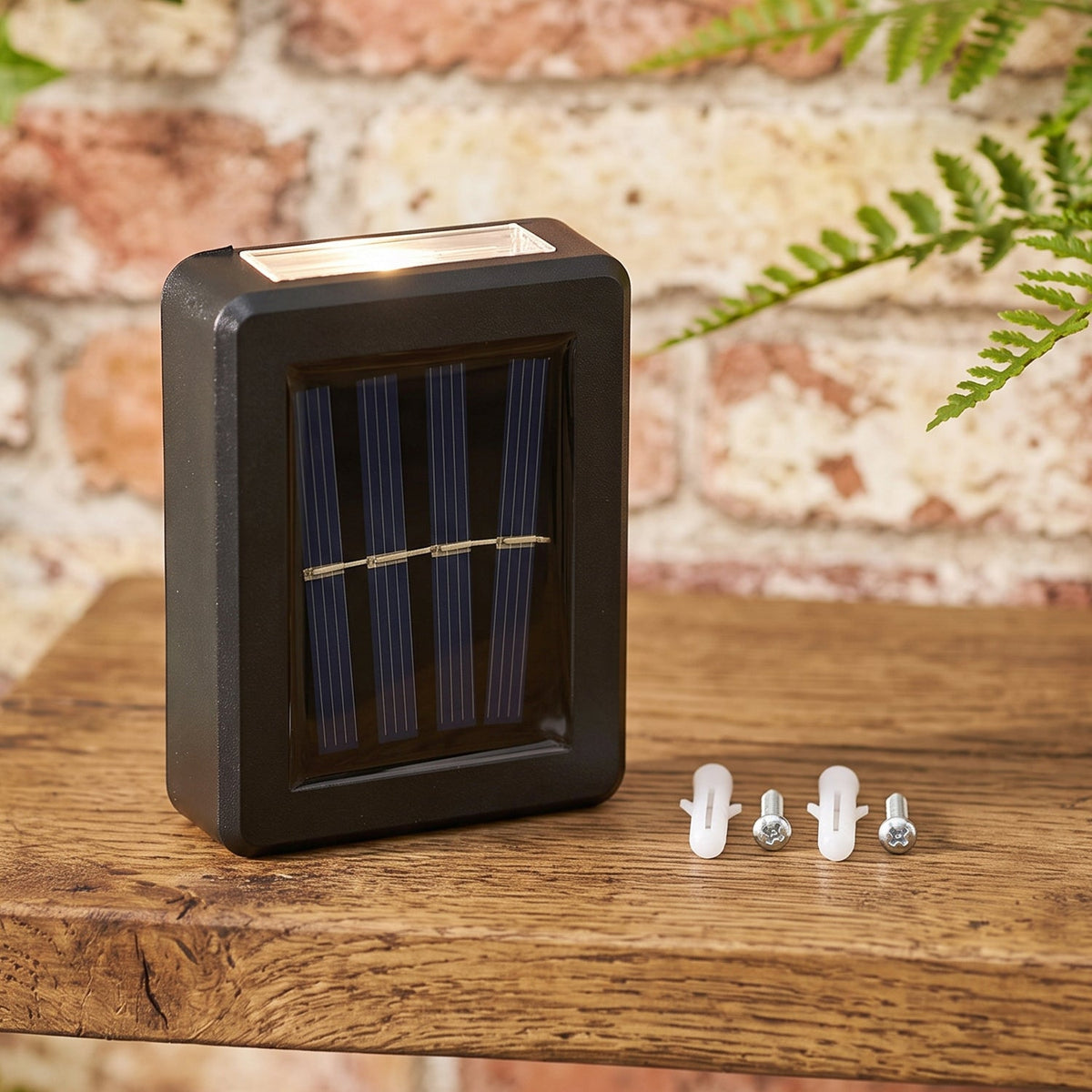 Sensor Solar Led Wall Light Up Down Beam Outdoor Garden Lamp (1 Pc)