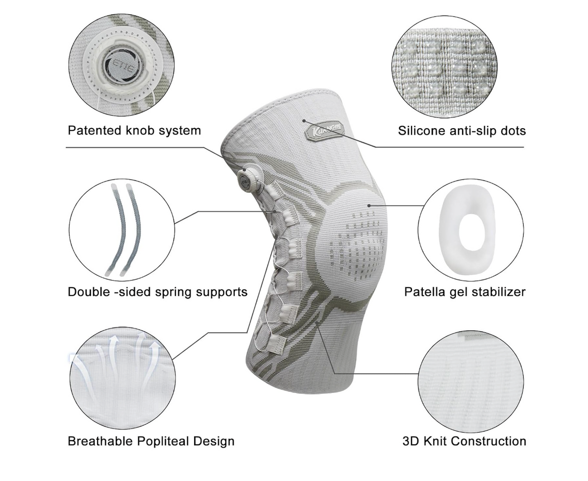 AOFIT Adjustable Compression Knee Brace With Magnetic Closure Knob
