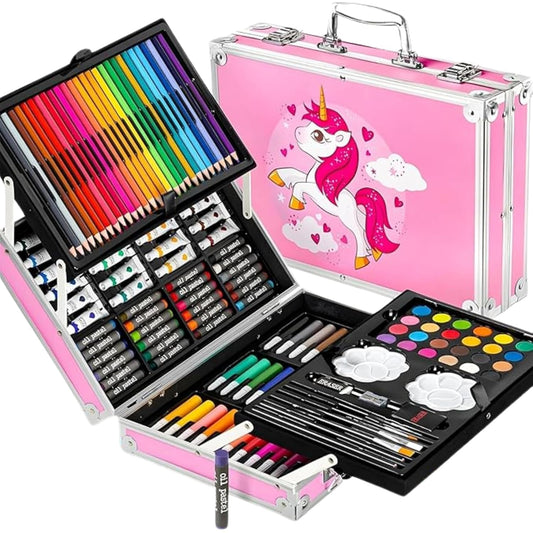 Children's Colouring Kit Suitcase Set