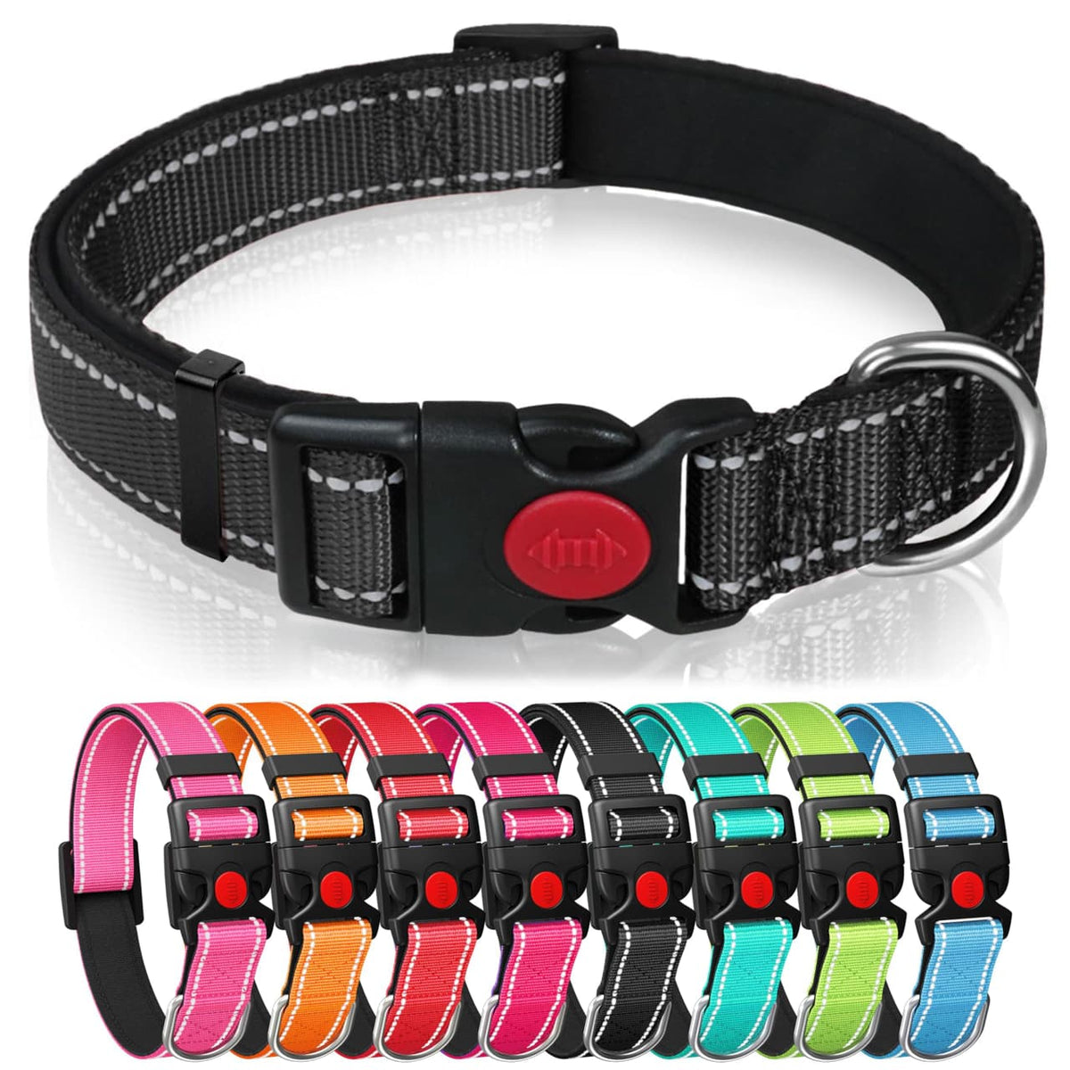 Adjustable Dog Collar with Safety Lock
