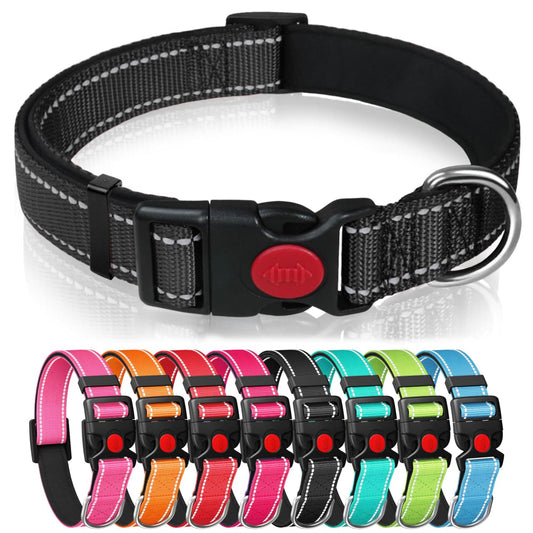 Adjustable Dog Collar with Safety Lock
