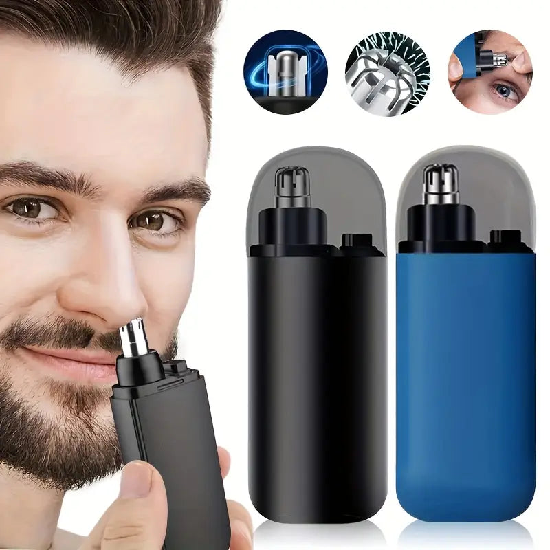 USB Rechargeable Nose And Ear Hair Trimmer With Stainless Steel Blades