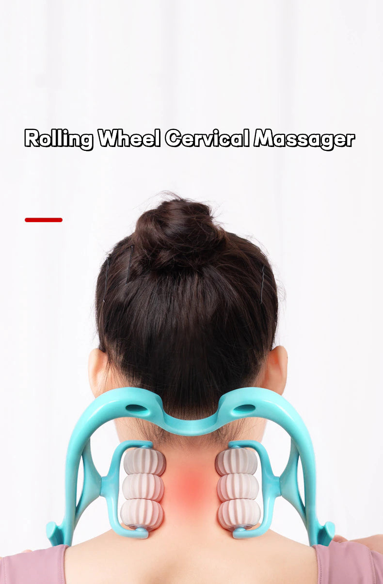 6 Wheel Cervical Spine Neck Massager