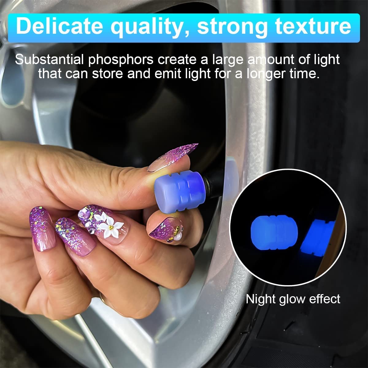 Tire Valve Stem Caps (4-Pack)