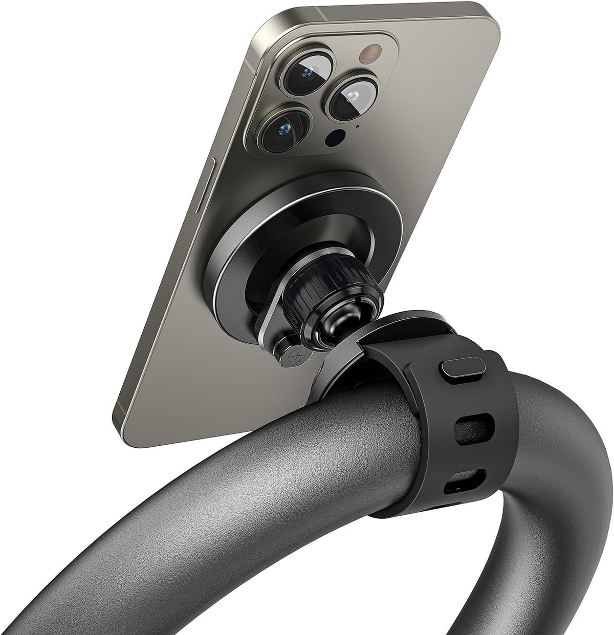 Magnetic Adjustable Strap Phone Holder for Exercise Bikes