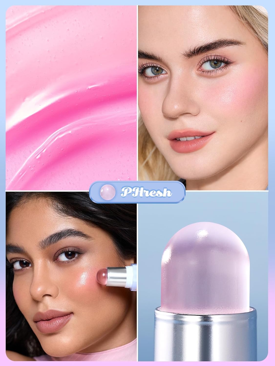 Jelly Blush Stick Hydrating Cream Cheek Tint For Youthful Airbrushed Glow
