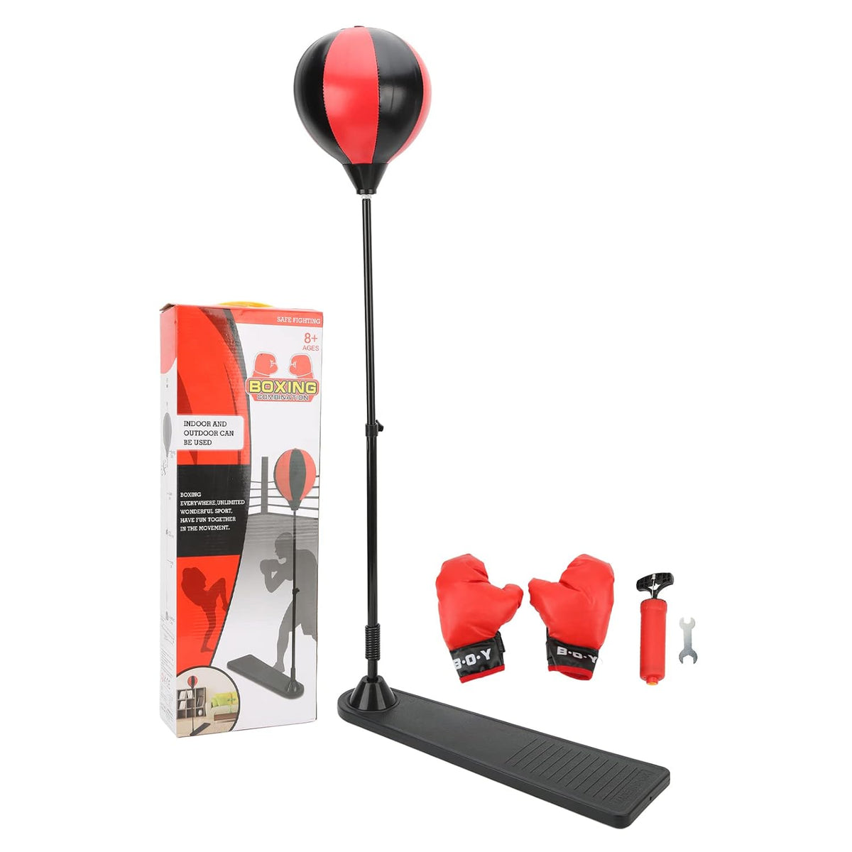 Kids Freestanding Adjustable Reflex Punching Speed Ball Training Set