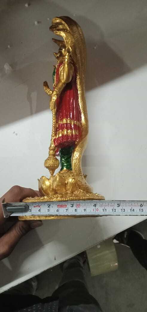 Lord Vishnu Standing Idol – Antique Finish (12 Inch)