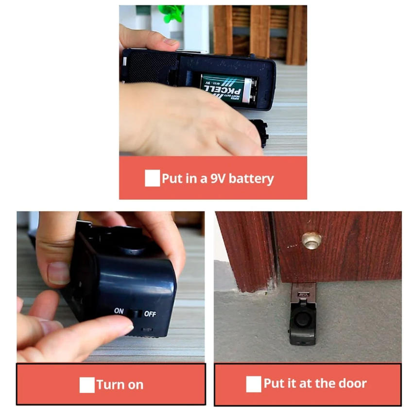 Door Blocker With Alarm