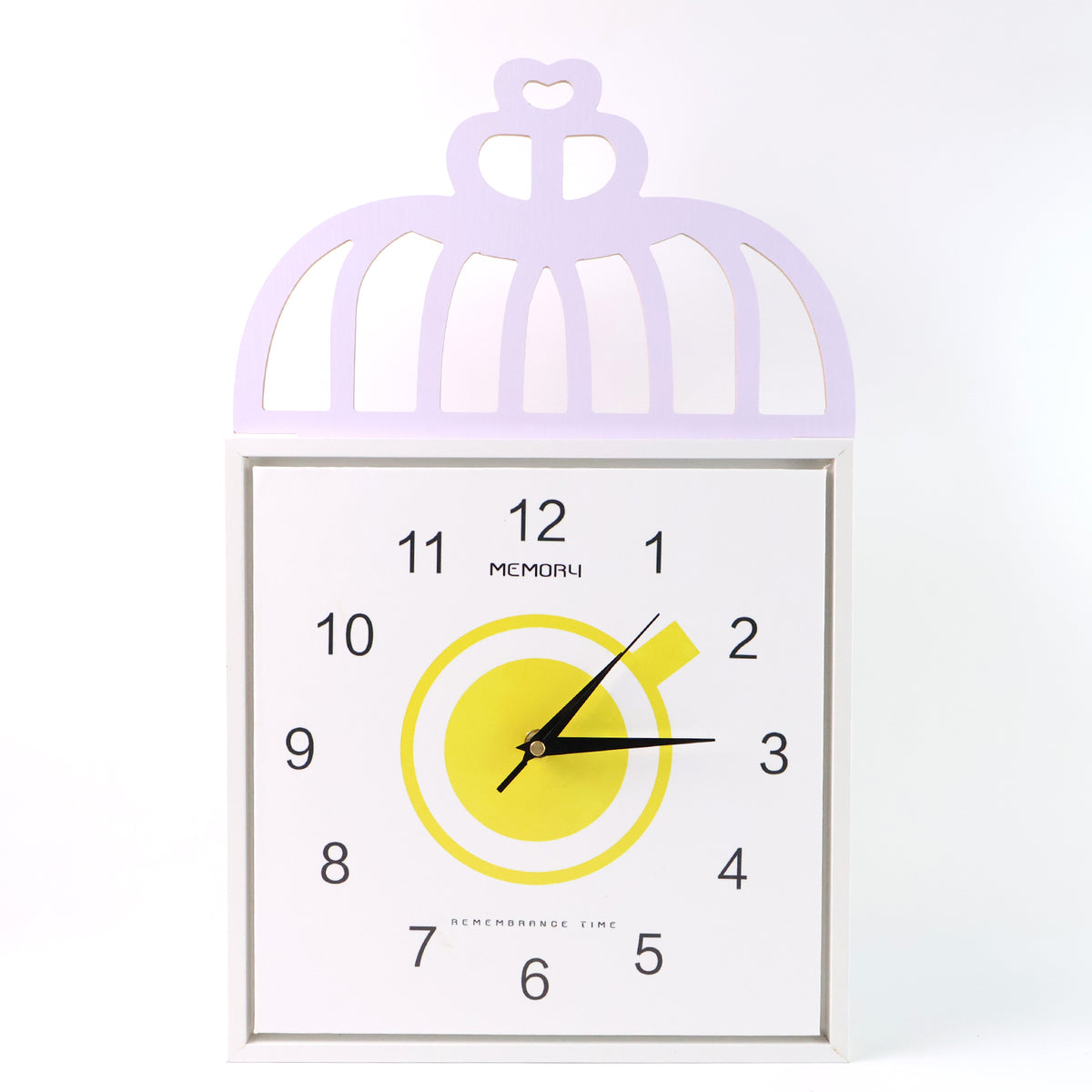 Decorative Square Wall Clock Battery Operated  1 Pc