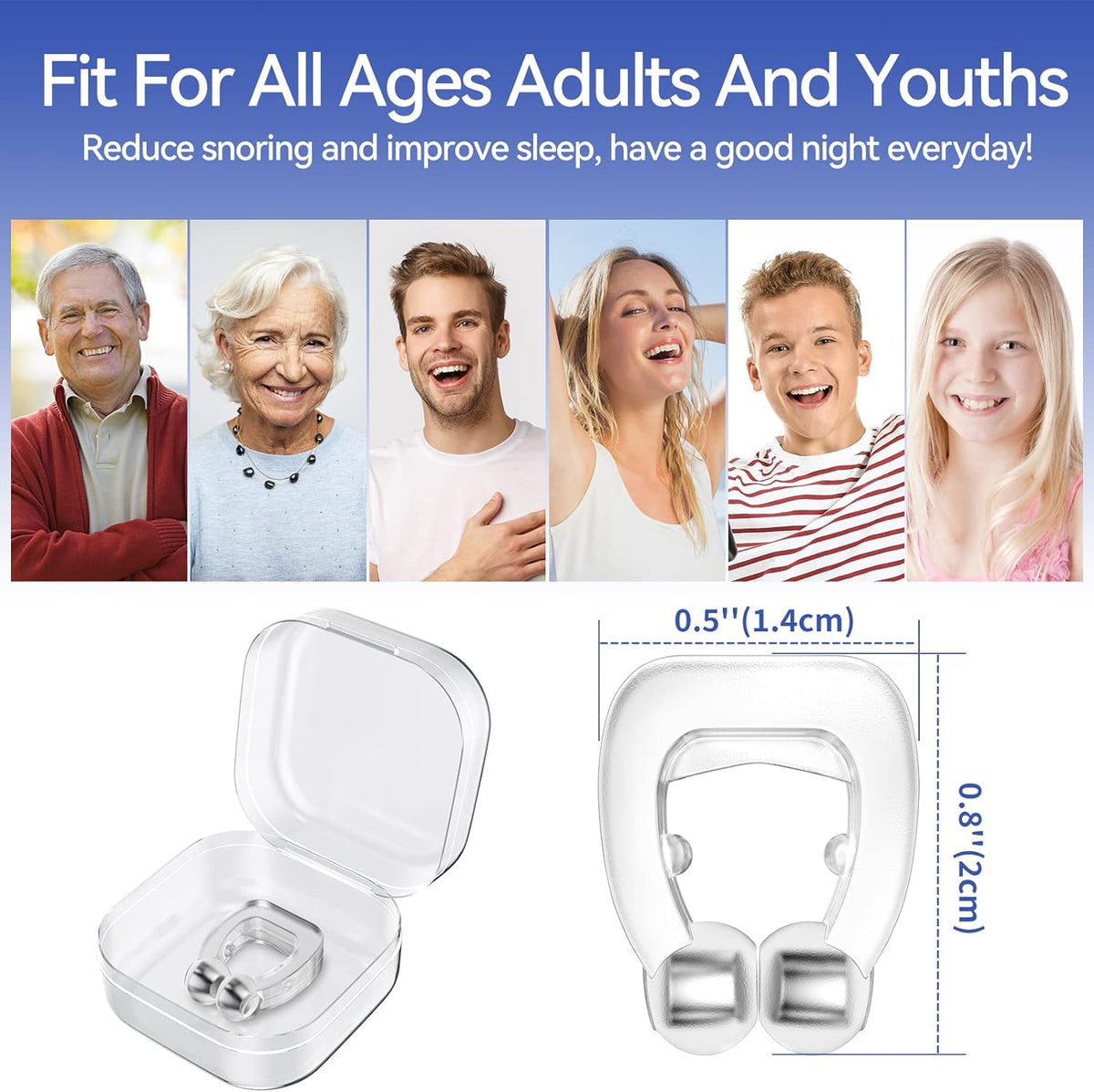 Anti Snoring Nose Clip Device for Men and Women Sleep Aid