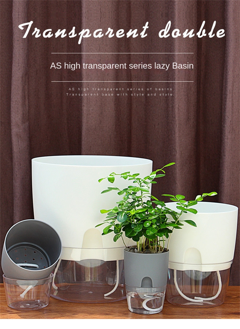 Automatic Water-Absorbing Flowerpot (8 Inch)