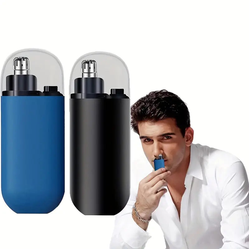 USB Rechargeable Nose And Ear Hair Trimmer With Stainless Steel Blades
