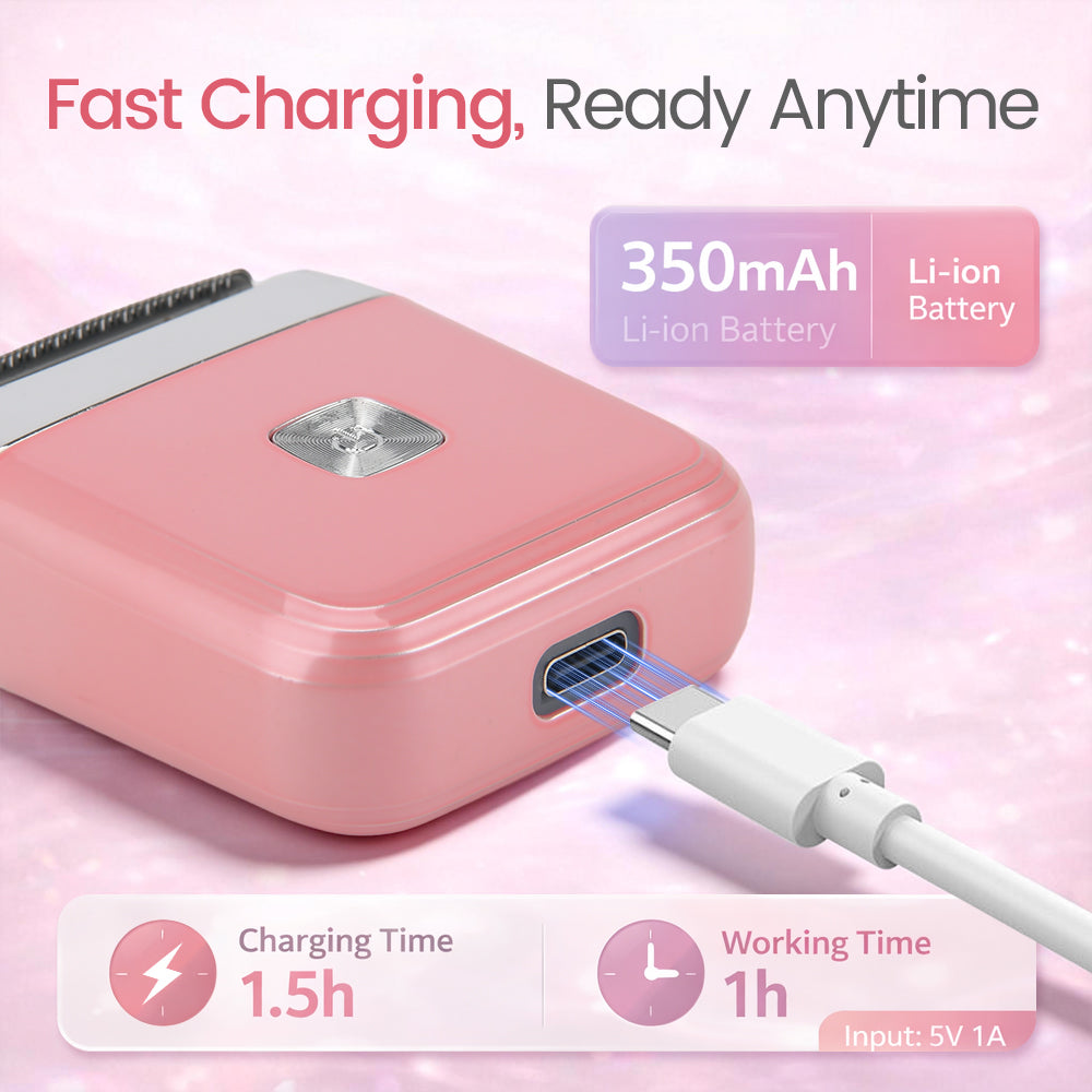 Portable Rechargeable Electric Lady Shaver With Hypoallergenic Foil Head