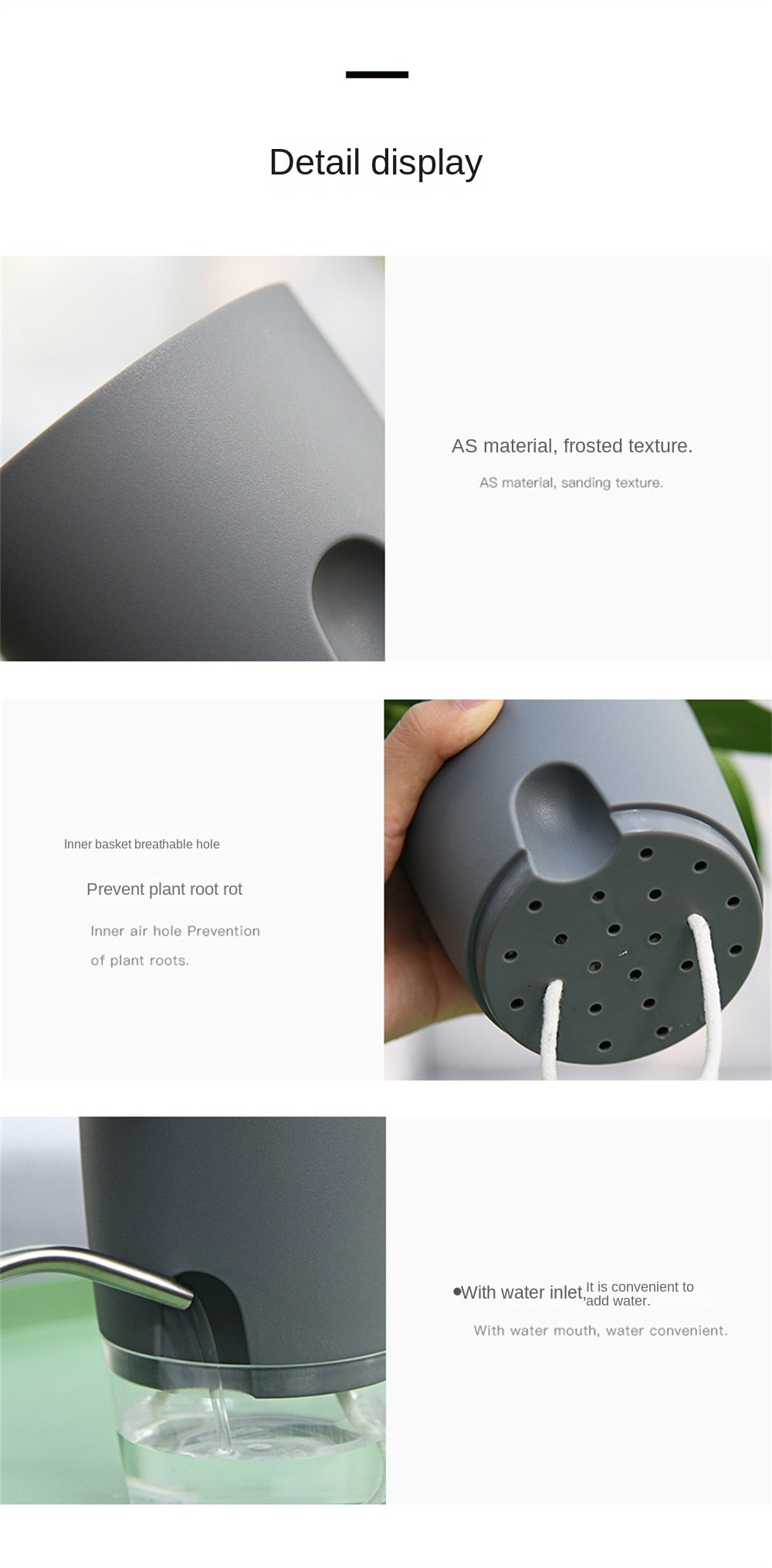 Automatic Water-Absorbing Flowerpot (8 Inch)