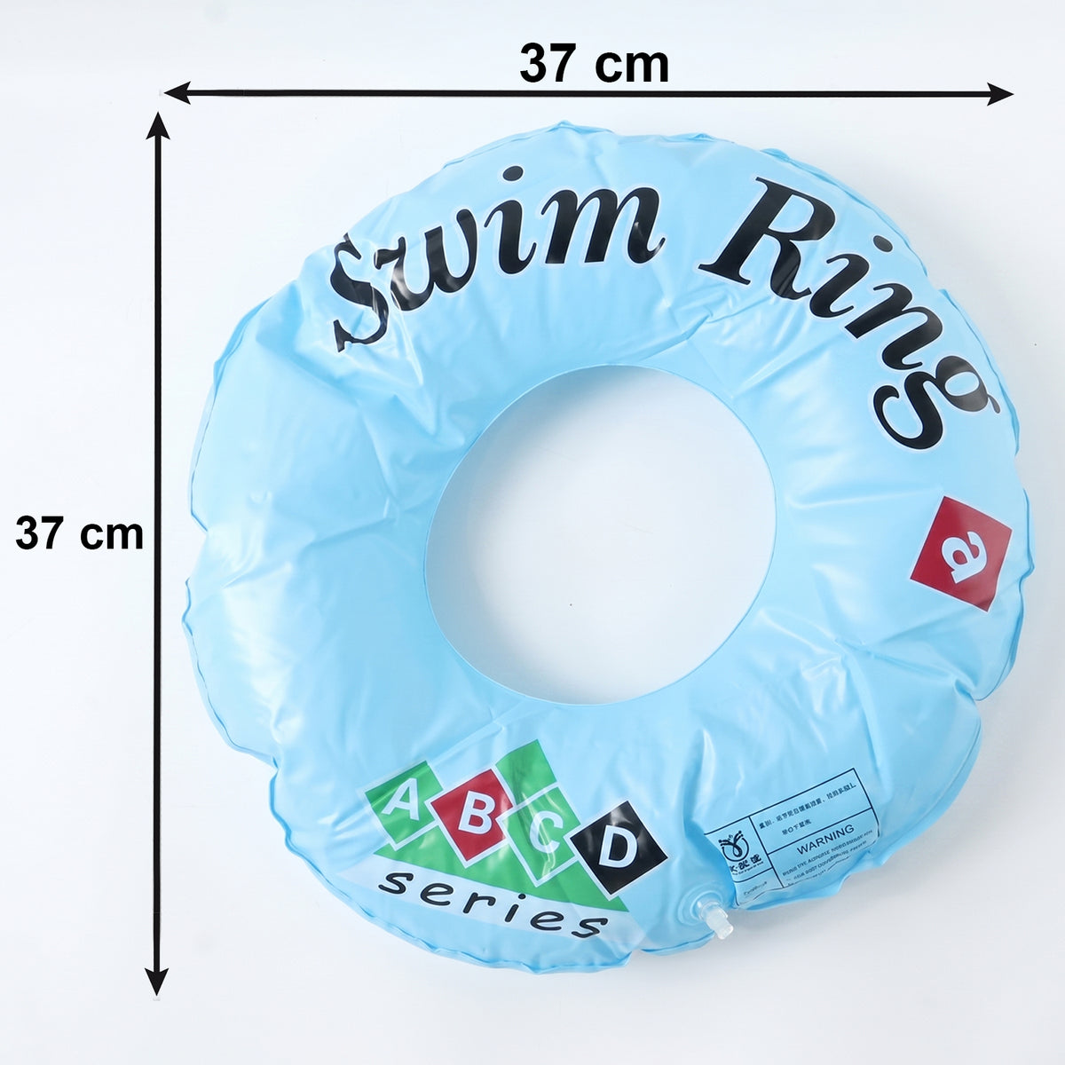 Classic Inflatable Swim Ring For Kids Pool Tube Float Abcd Design   1 Pc