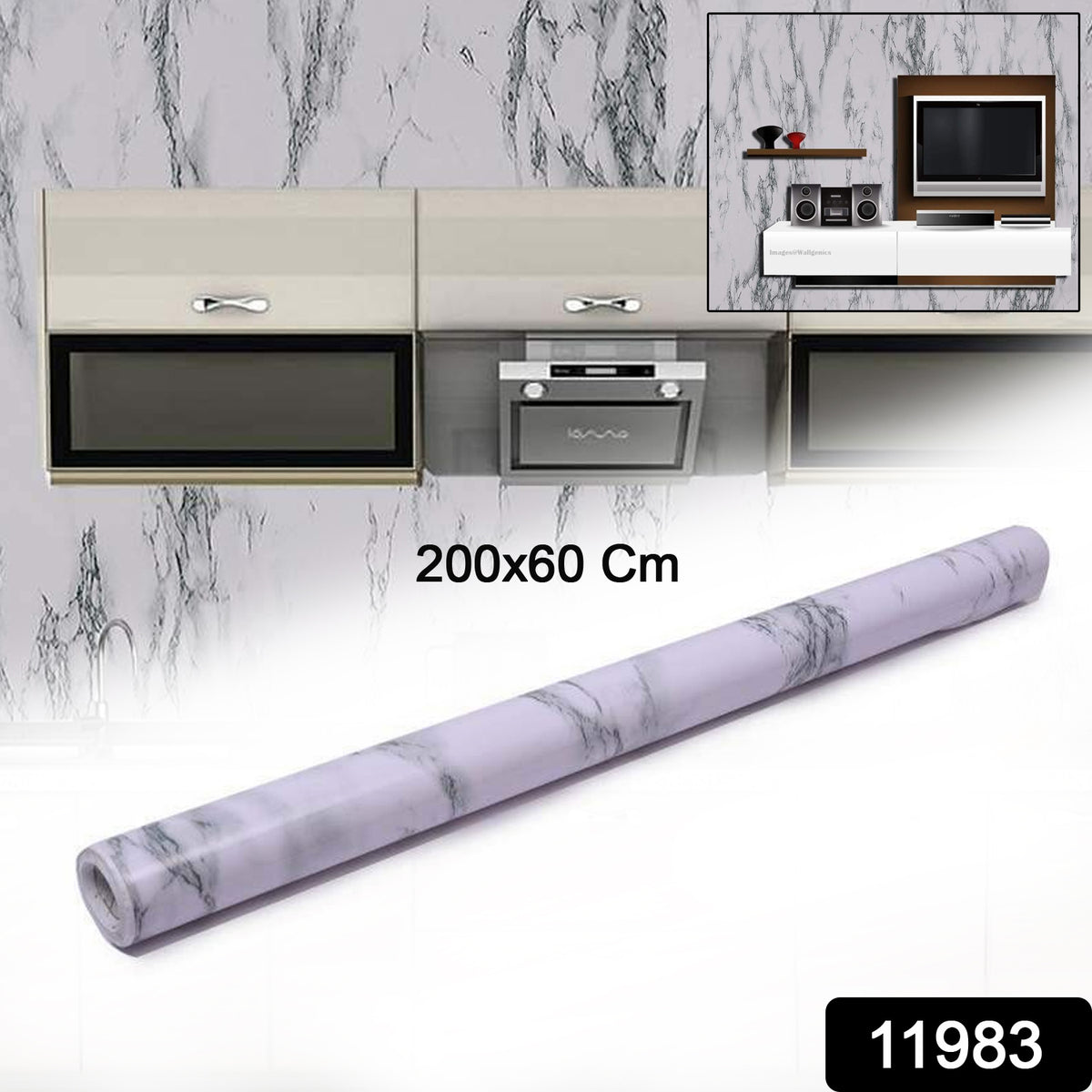 Adhesive Kitchen Wallpaper (2m X 60 Cm)