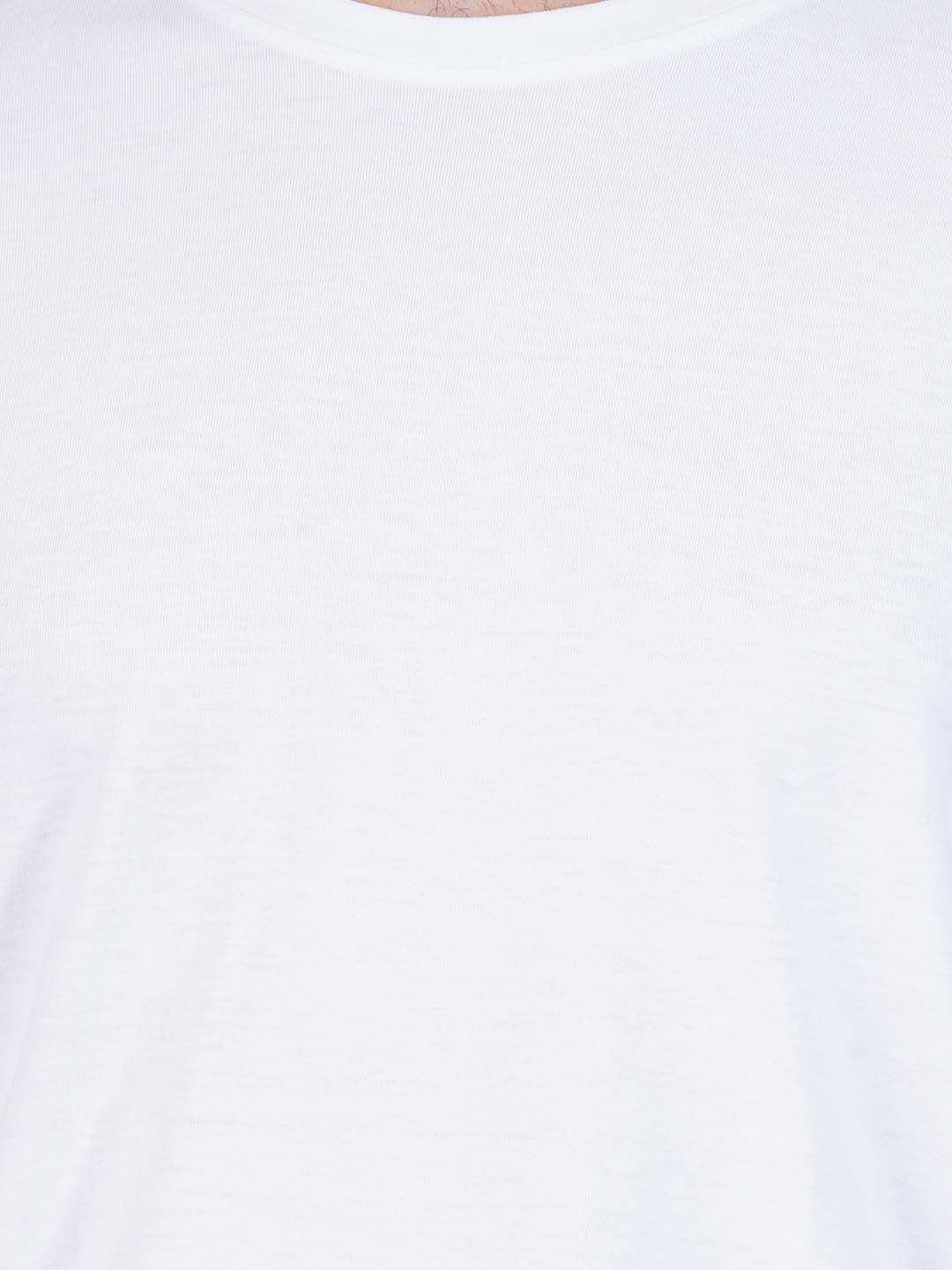 Round Neck Tshirt White Cotton Tshirt for men and women for summer breathable cool soft fine fabric