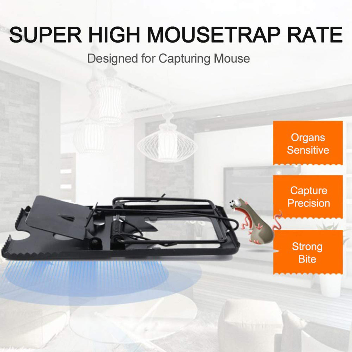 Mouse Trap Catcher Rodent Traps Mice Control Mice Snap Kill Trap (2 Pc)