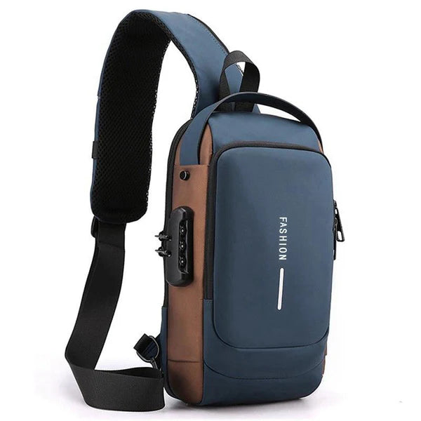 Crossbody Shoulder Sling Bag With USB Charging Port For Travel