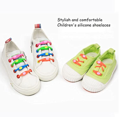 Multicolor New Silicone  Round Elastic Shoe Lace (Pack of 12)