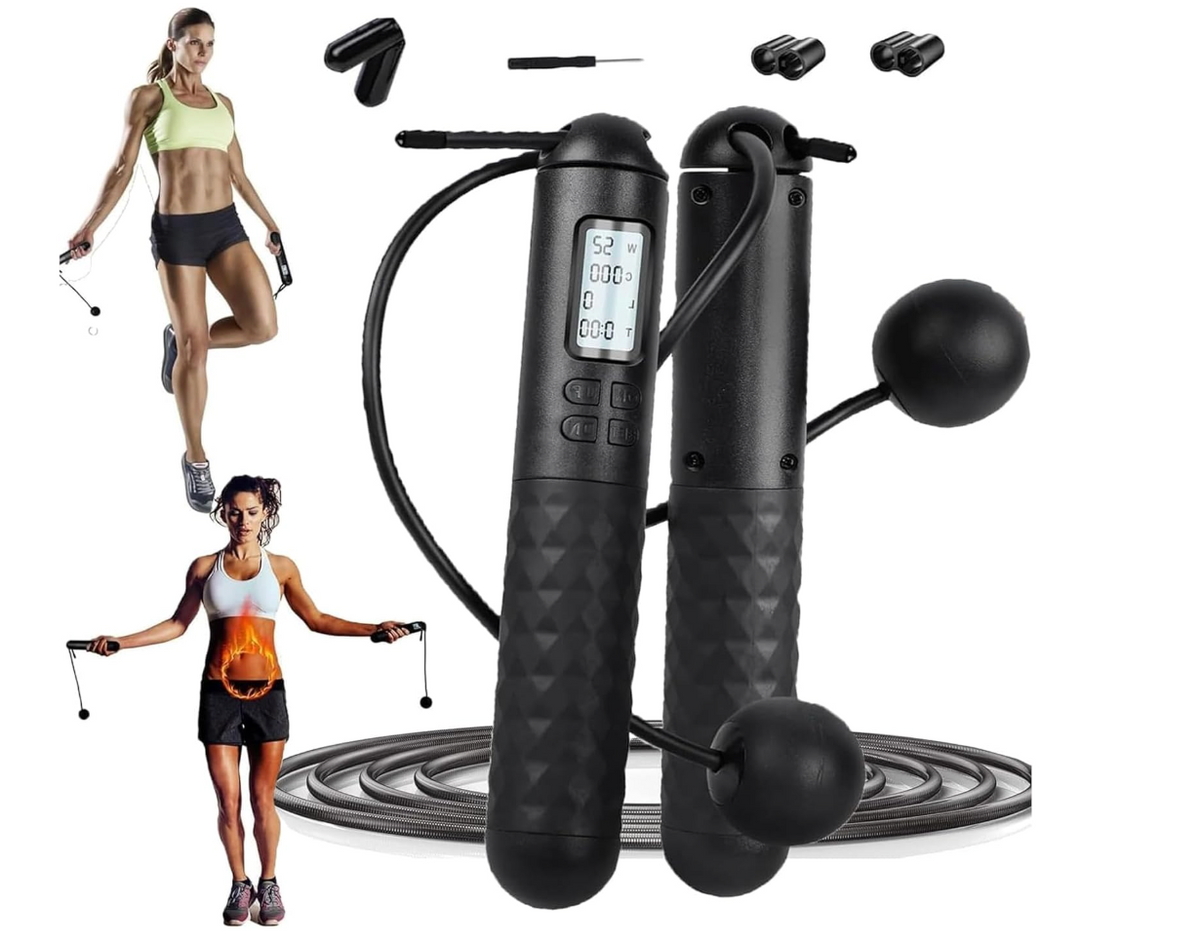 Cordless Smart Digital Counter Jump Rope With Calorie Tracker