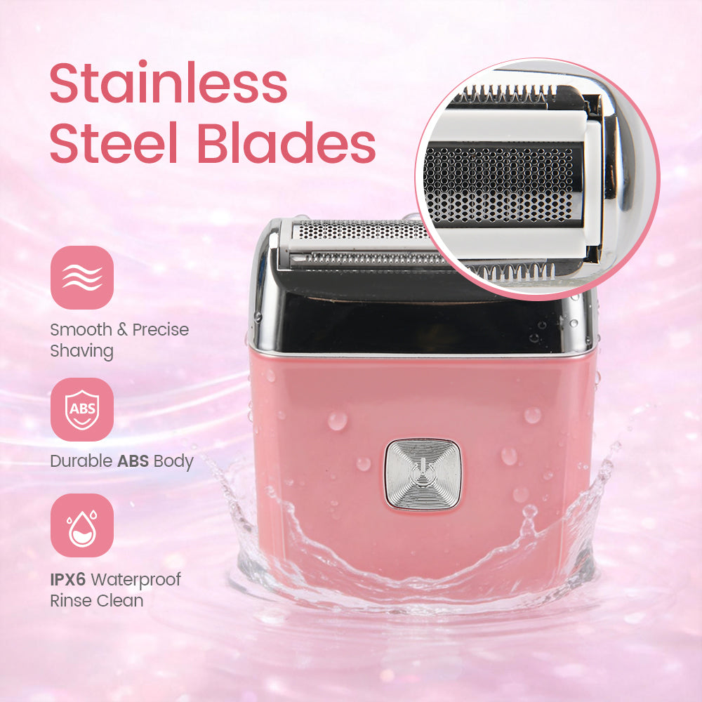Portable Rechargeable Electric Lady Shaver With Hypoallergenic Foil Head