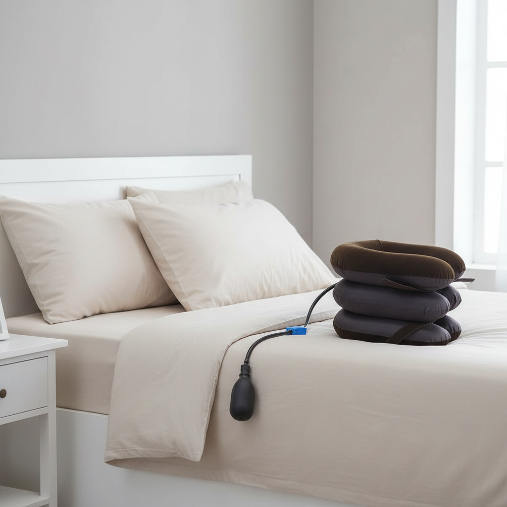 514 Three Layers Neck Traction Pillow, lifestyle product view