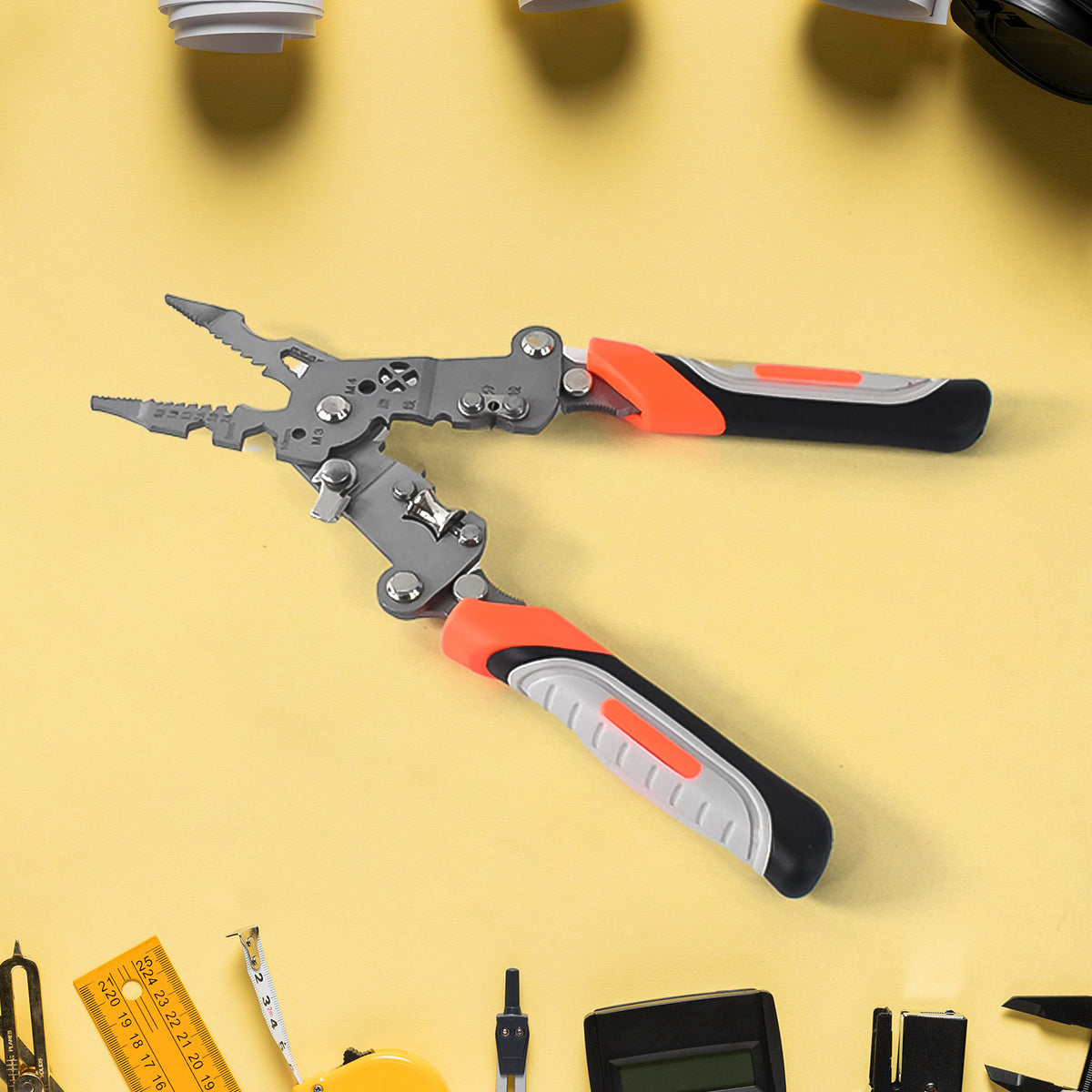 8 In 1 Wire Stripper Pliers Soft Grip