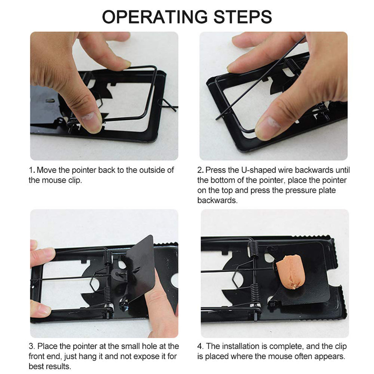 Mouse Trap Catcher Rodent Traps Mice Control Mice Snap Kill Trap (2 Pc)