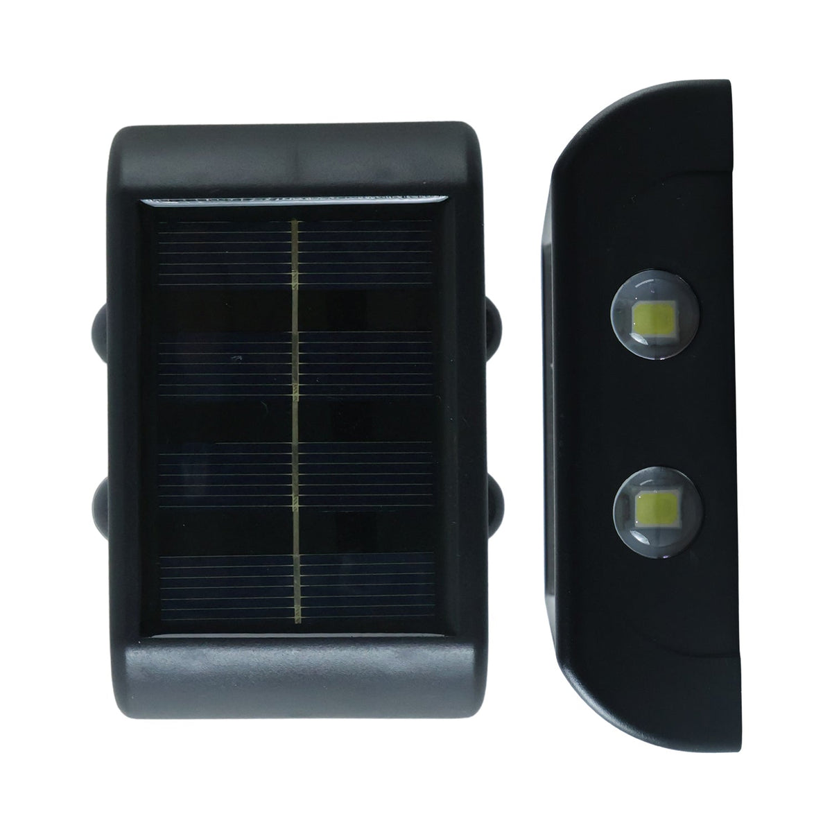Solar Wall Fence Light With Dual Led For Outdoor Garden Pathway Lighting (1 Pc)