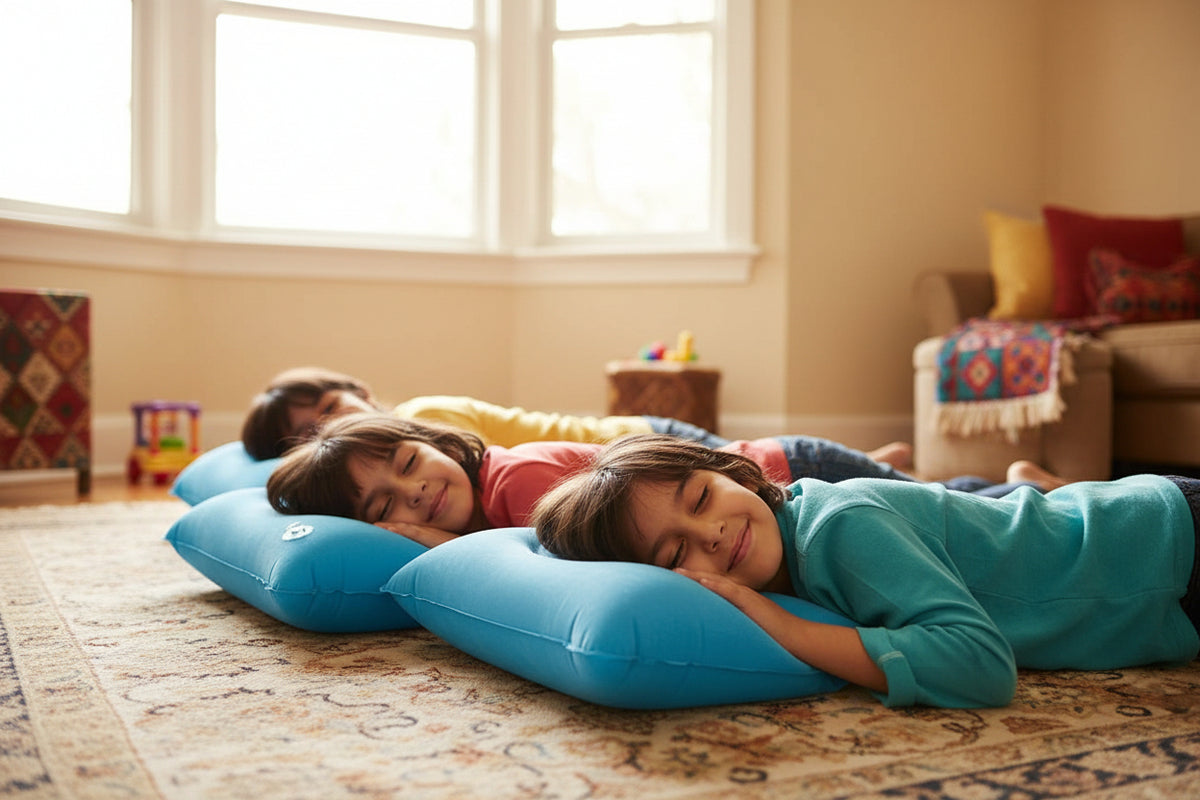 Comfortable Inflating Travel Pillow (3421 Cm  1 Pc  Mix Color)