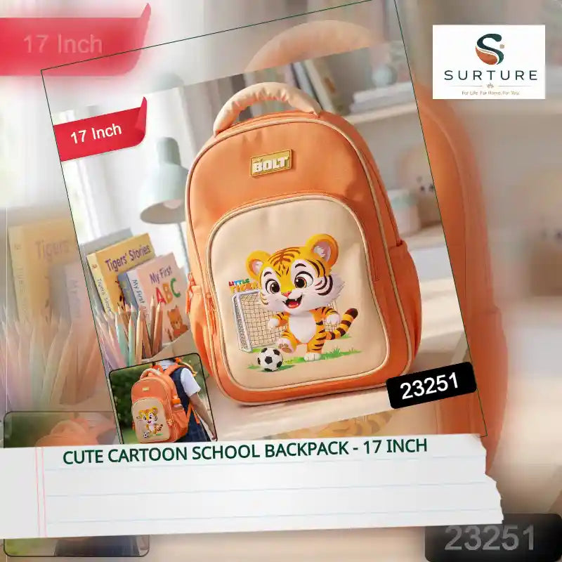 Cute Cartoon School Backpack - 17 Inch by@Outfy