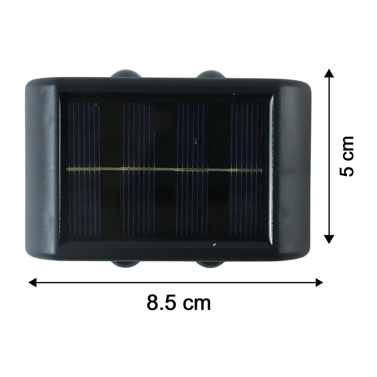 Solar Wall Fence Light With Dual Led For Outdoor Garden Pathway Lighting (1 Pc)
