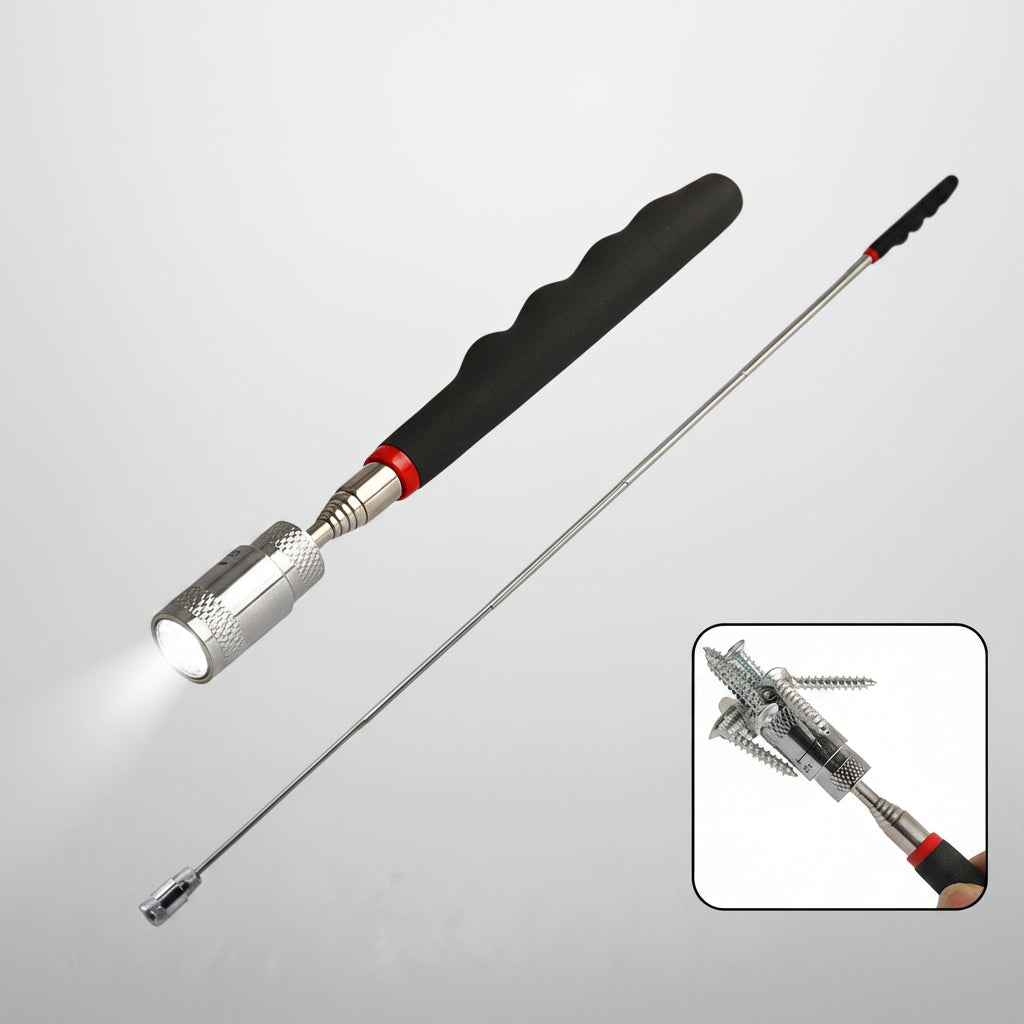 1 Pc Telescopic Pick Up Tool Magnetic Mini Led Magnet Tool