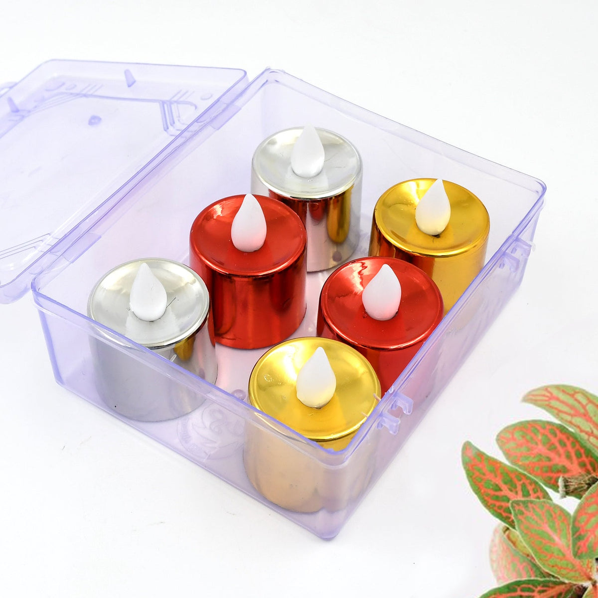 Electrical Candles Diya Led Tea Light (6 Pcs Set)